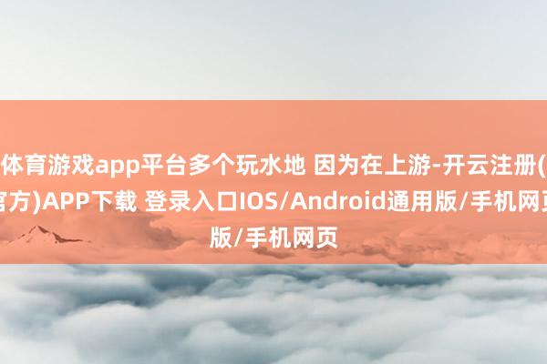 体育游戏app平台多个玩水地 因为在上游-开云注册(官方)APP下载 登录入口IOS/Android通用版/手机网页