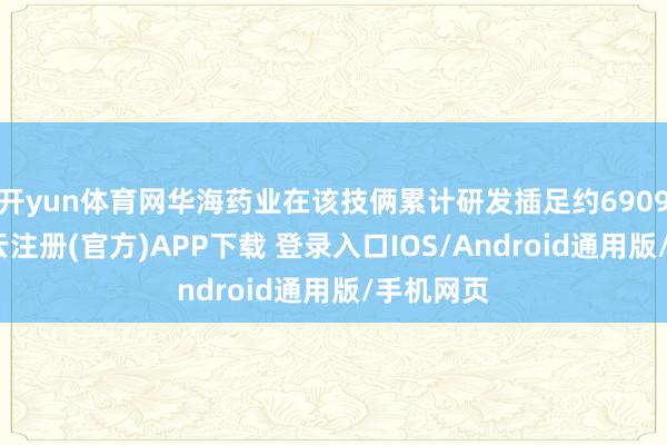 开yun体育网华海药业在该技俩累计研发插足约6909万元-开云注册(官方)APP下载 登录入口IOS/Android通用版/手机网页