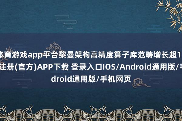 体育游戏app平台黎曼架构高精度算子库范畴增长超10倍-开云注册(官方)APP下载 登录入口IOS/Android通用版/手机网页