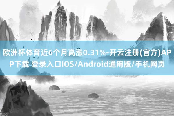 欧洲杯体育近6个月高涨0.31%-开云注册(官方)APP下载 登录入口IOS/Android通用版/手机网页