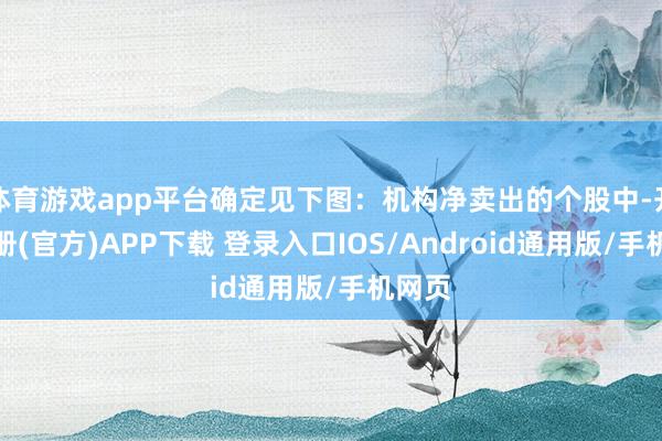 体育游戏app平台确定见下图：机构净卖出的个股中-开云注册(官方)APP下载 登录入口IOS/Android通用版/手机网页
