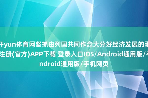 开yun体育网坚抓由列国共同作念大分好经济发展的蛋糕-开云注册(官方)APP下载 登录入口IOS/Android通用版/手机网页